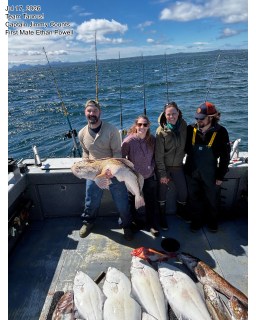 🎣 Another great day on the water with Homer Halibut Hunters!  Huge thanks to our guests for fishing with us — we can’t wait to have you back out on the boat.  Big thanks to Captain Captain Jimmy Counts and mate First Mate Ethan Powell for a great trip! 🐟  #HomerHalibutHunters #AlaskaFishing #Homer #Halibut #CatchOfTheDay