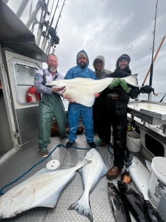 🎣 Another great day on the water with Homer Halibut Hunters!  Huge thanks to our guests for fishing with us — we can’t wait to have you back out on the boat.  Big thanks to Captain Captain Dave Townsend for a great trip! 🐟  #HomerHalibutHunters #AlaskaFishing #Homer #Halibut #CatchOfTheDay