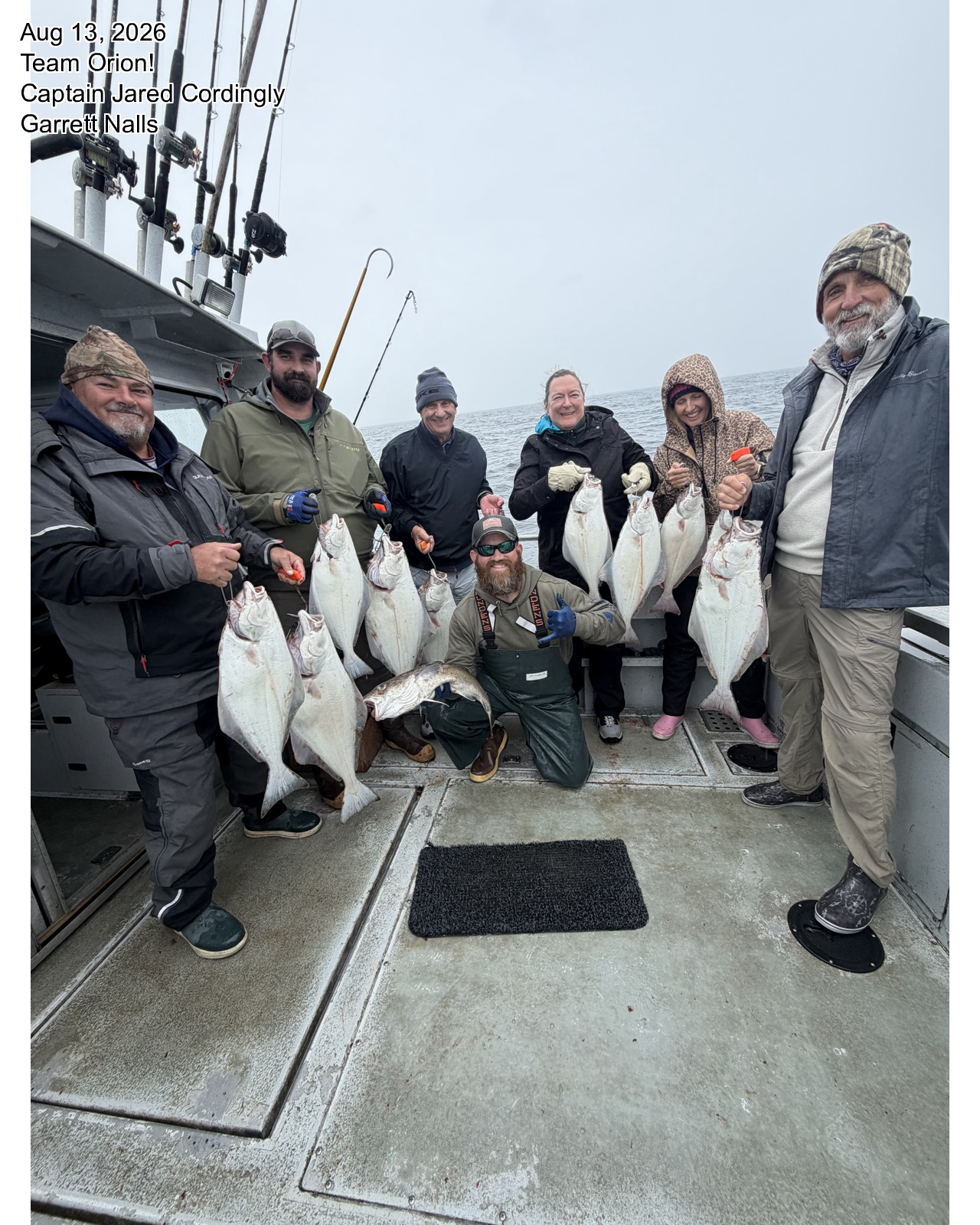 All smiles on Orion today despite the gloomy weather. Thanks to our customers for roughing it out!